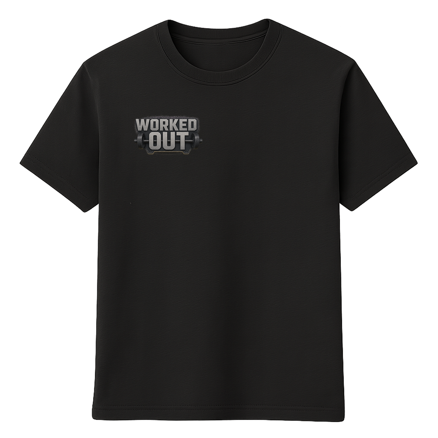 Worked Out Black T-Shirt