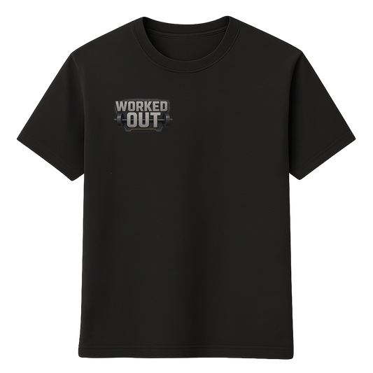 Worked Out Black T-Shirt