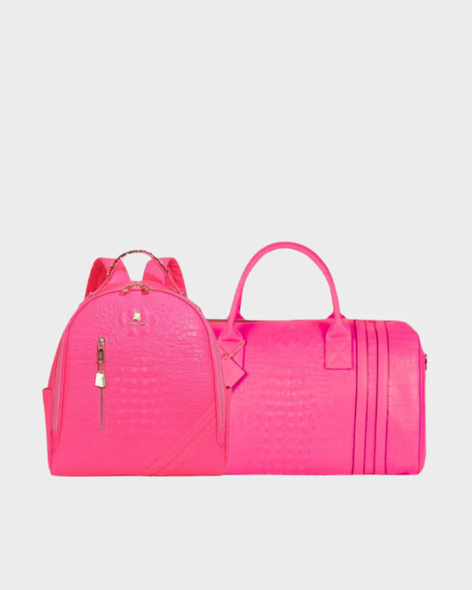 Tote&Carry Apollo 2 BFF Travel Set in Neon Pink